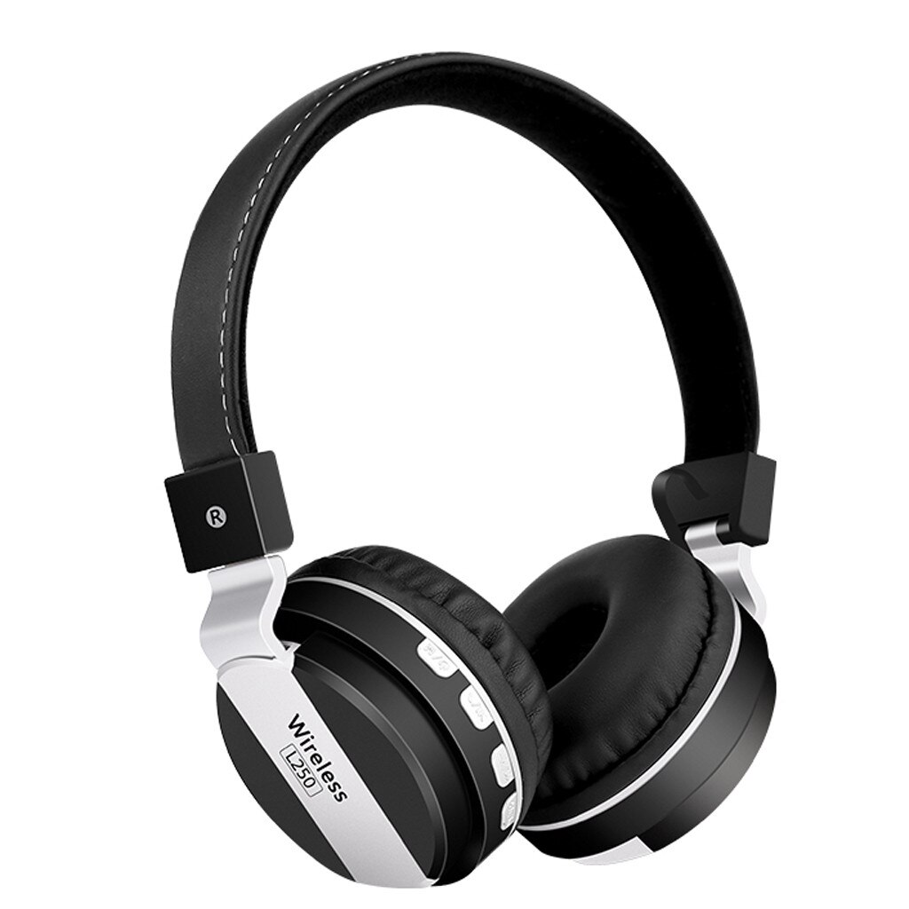 mosunx Portable Wireless Headset Bluetooth 4.2 Stereo Foldable Headphone Built-in Microphone Noise Reduction Echo Cancellation
