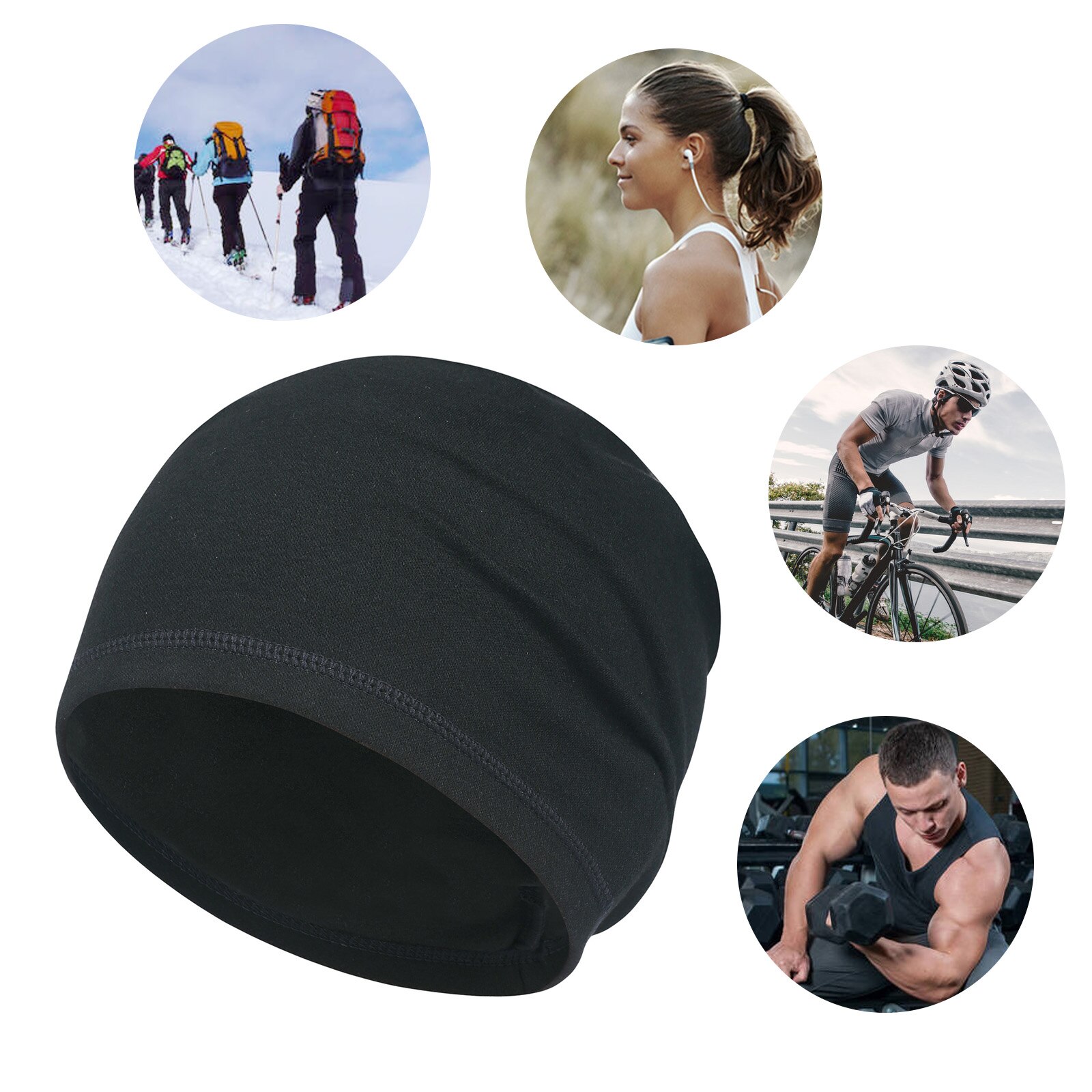 Gorro térmico y cálido para hombre y mujer, gorro elástico suave para deportes de invierno, pesca, Snowboard, senderismo, ciclismo, esquí, cómodo