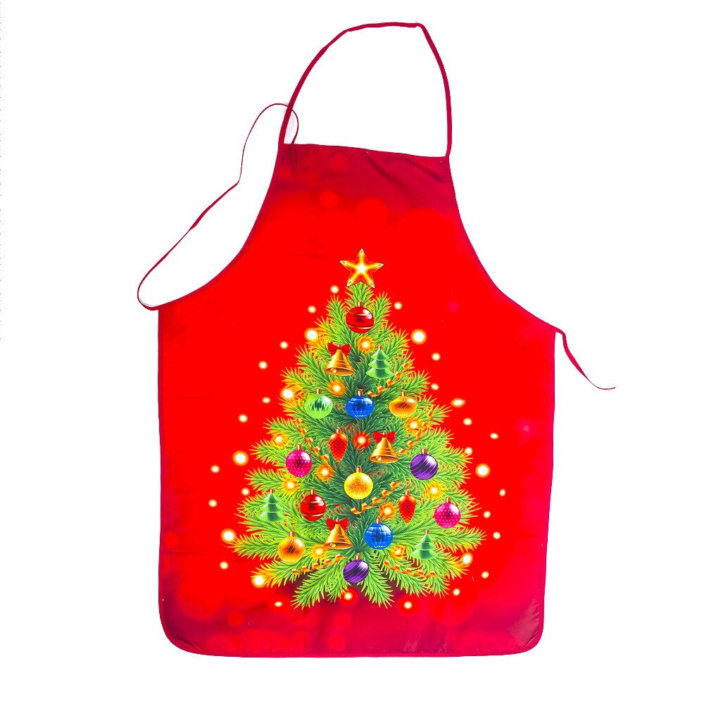 Christmas Aprons Adult Santa Claus Aprons Women and Men Dinner Party Decor Home Kitchen Cooking Baking Cleaning Apron: c