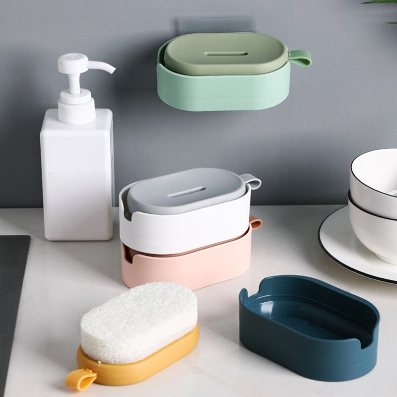 Cepillo para la limpieza de la ropa con bandeja, limpiador de polvo de cepillo, herramienta de baño de cocina para ropa, zapatos, Bol, olla, nórdico, PBT PP