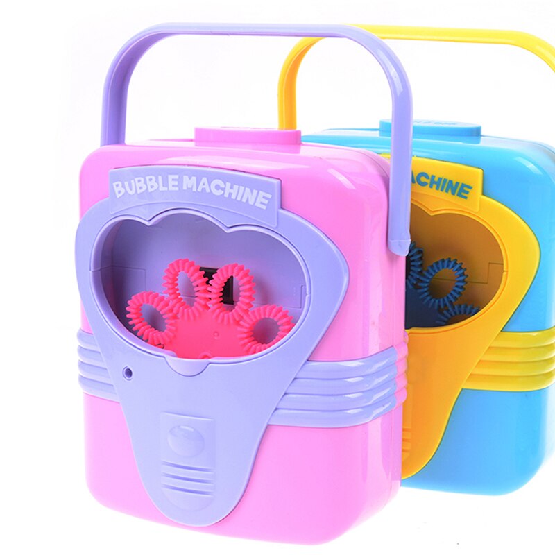 Kids Indoor Outdoor Sports Toy Automatic Electric Handy Bubble Machine Toys Soap Blow Bubbles Blower Maker Bubble Blowing Show