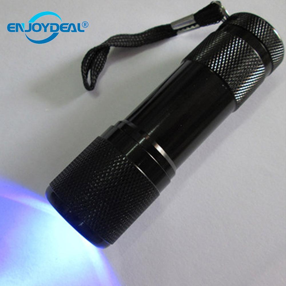 Uv-lamppu 9 led uv-taskulamppu ultravioletti valo ultravioletti taskulamppu ultravioletti näkymätön muste taskulamppu 3 aaa taikina