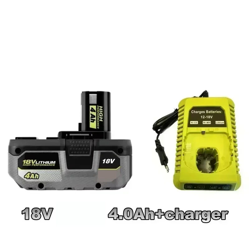 Voor RYOBI ONE+ krachtige lithiumbatterij 18V geen geheugeneffect, lage zelfontlading, geschikt voor alle ONE+gereedschappen P104,P107