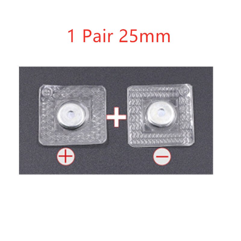 13*2mm Invisible Hidden Metal Magnetic Button Snap Magnet Fasten Handbag Cloth Clasp DIY Sewing Tools Magnetic Button Snaps: 1 Pair 25mm