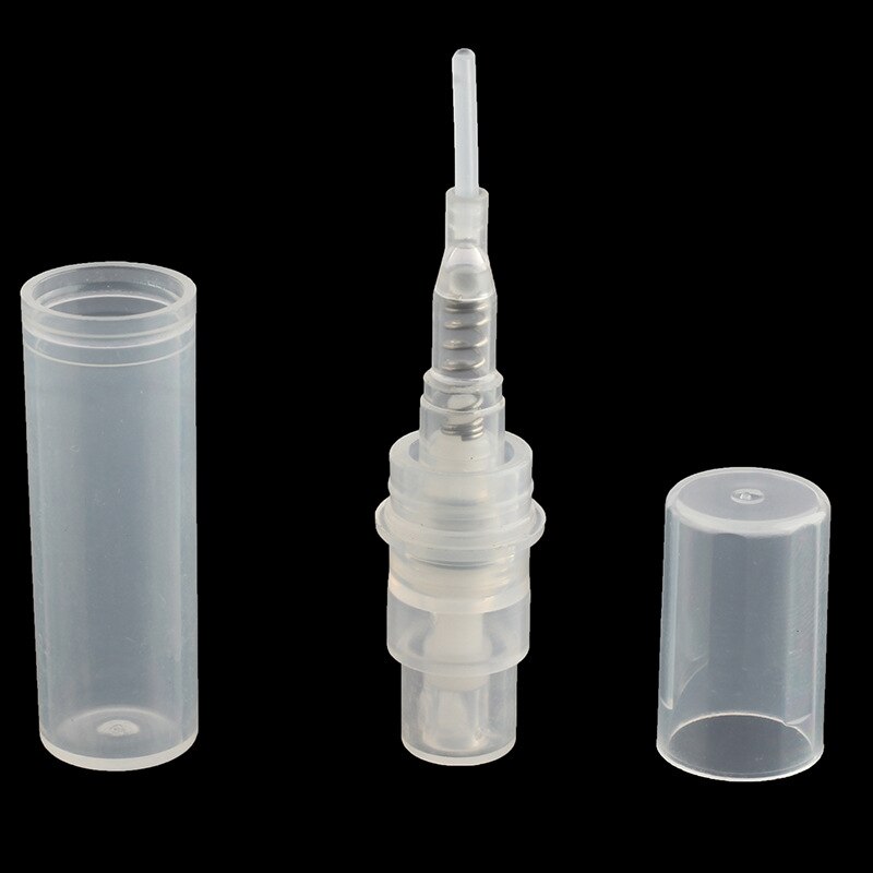 Botella pulverizadora de plástico, atomizador, pulverizador, contenedor de artículos de tocador para perfume, cosméticos, 2 ml, transparente