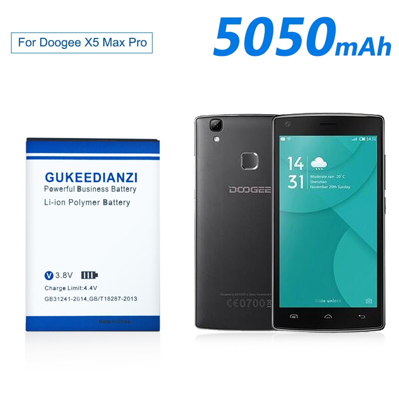 Batería BAT16484000 para teléfono móvil, 5050mAh, para DOOGEE X5 MAX / X5max Pro