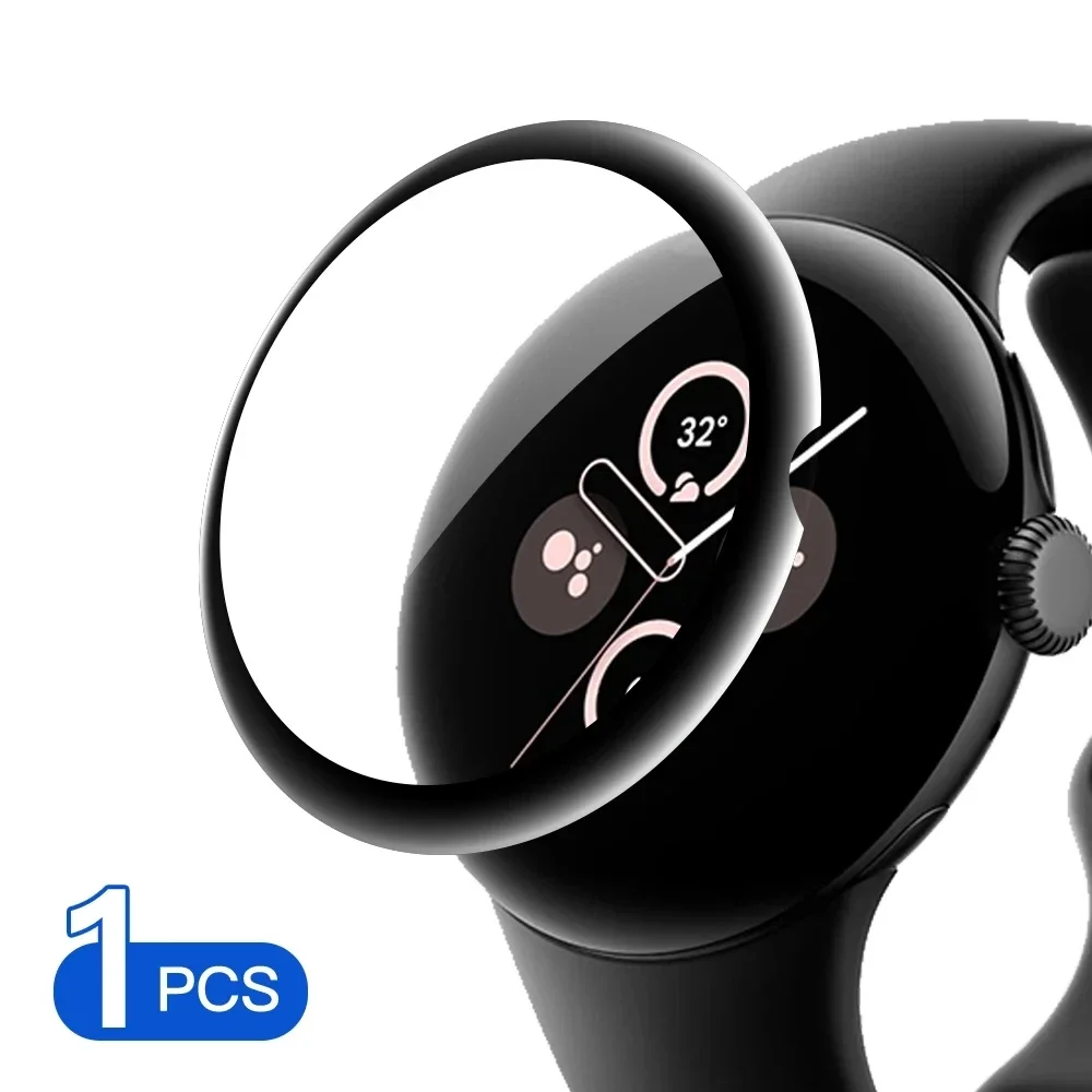 20D-Displayschutzfolie für Google Pixel Uhr 2, gebogener Bildschirm, kratzfeste Folie für Google Uhr Uhr2, Schutzfolie, kein Glas: XS / Weiß