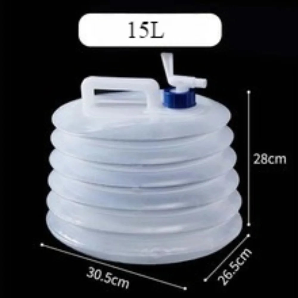 Wiadro na wodę, Wiadro na wodę na zewnątrz, Wiadro na wodę kempingowe, Przenośne wiadro robić przechowywania wody o dużej pojemności Wiadro na wodę z kranikiem: Niebieski