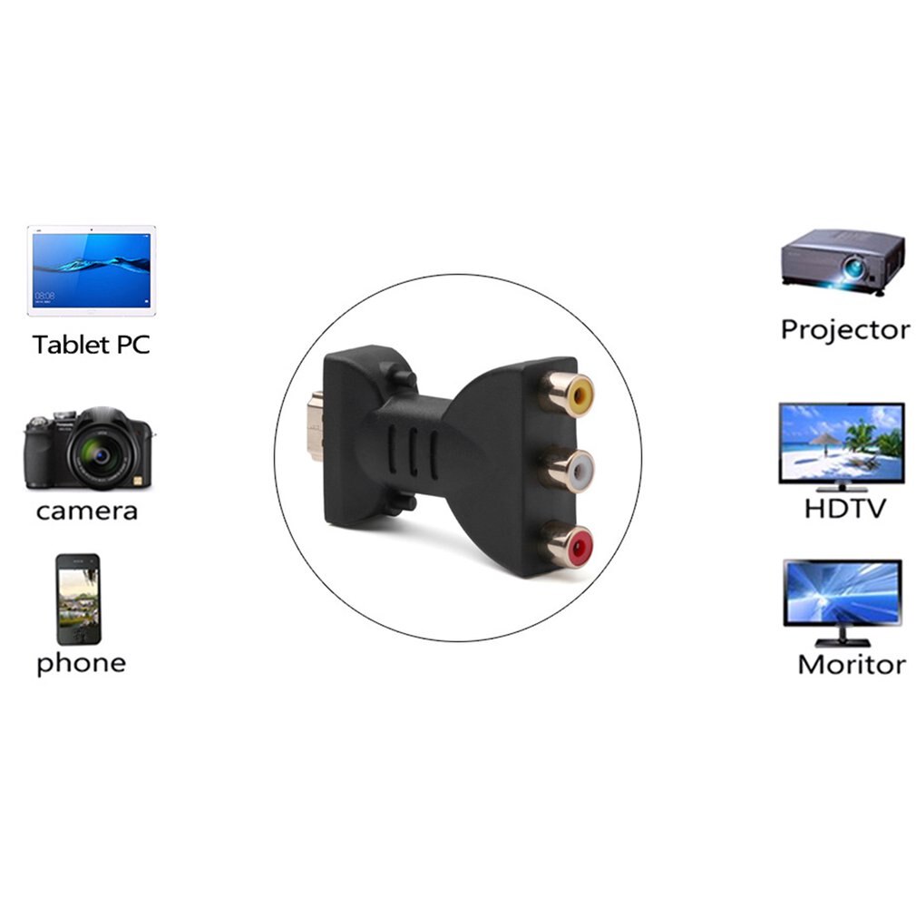 Av digital signal hdmi  to 3 rca audio adapter component converter video audio adapter av component converter
