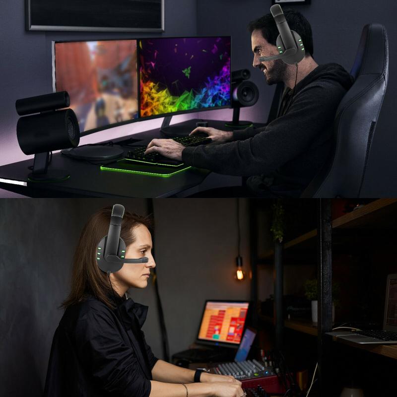 Headset Kopfhörer Kopfhörer Stereo Sport Kopfhörer Mikrofon Headset MP3 Spieler Für PS4 Für Nintendo Schalter Für PC Telefon
