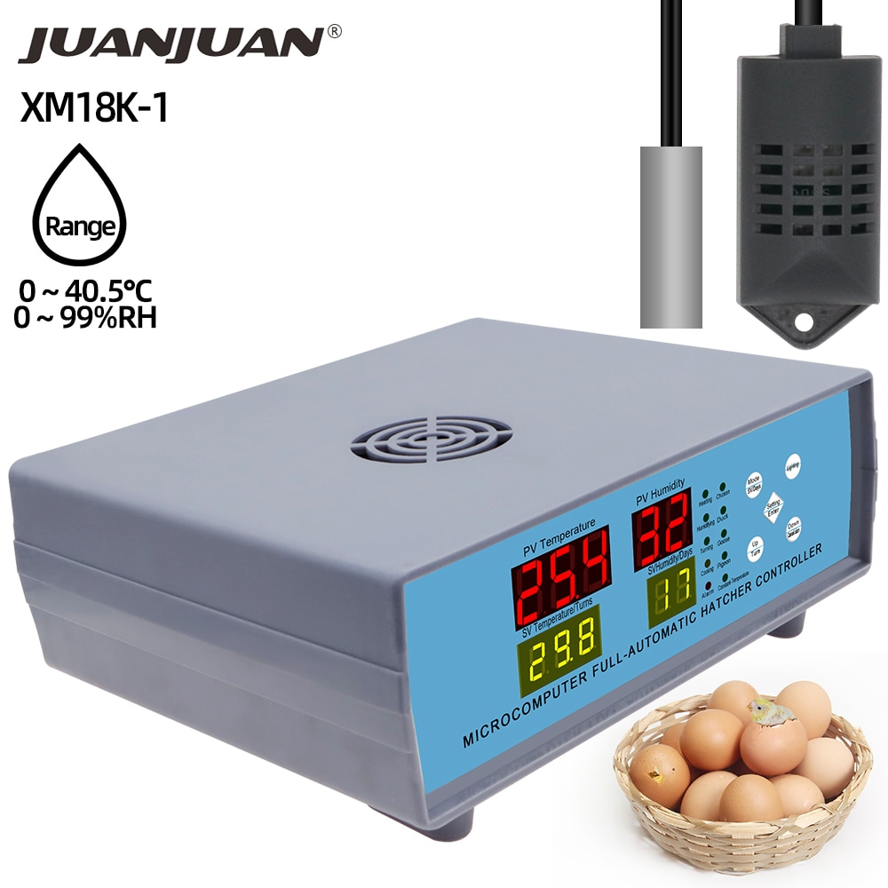 Egg Incubator Controller XM-18K-1 Automatic Egg Hatcher Controller Temperature Controller Temperature Humidity Sensors 50%off