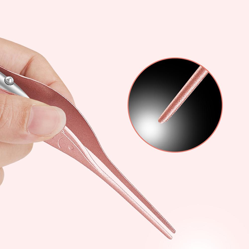 1pcs LED Flashlight Ear Pick Children Luminous Ear Spoon Ear Cleansing Tweezers No Irritation Swordfish Shape 3 Colors