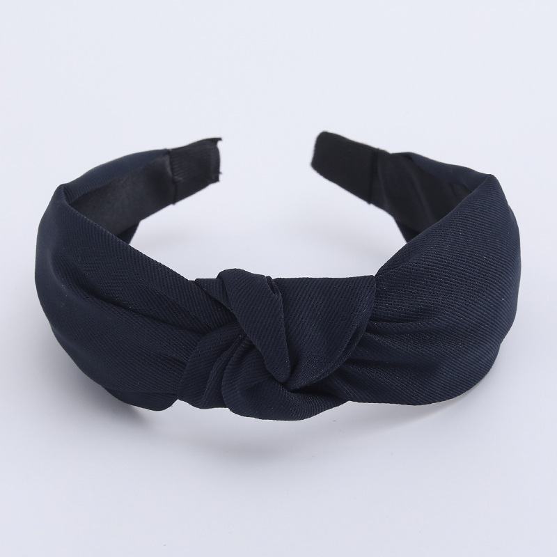 Minimalistische dameshoofdbanden Effen keperstof Geknoopte haarbanden voor dames Meisjes Casual winkelen Reizen Hoofddekselaccessoires