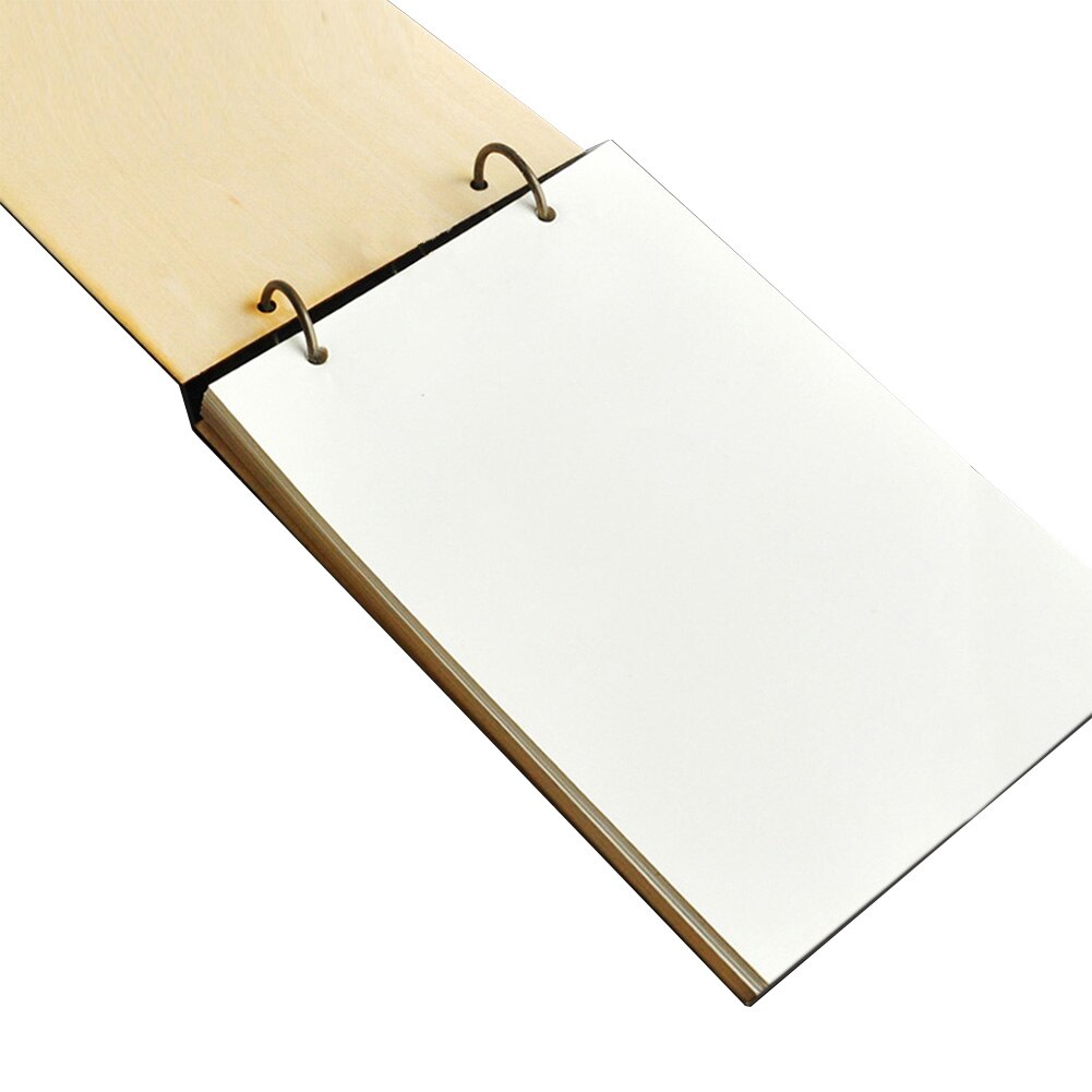 Kalligrafi bröllop gästbok rustika träsidor bröllopsdekoration vintage blank journal datum par namn gästbok