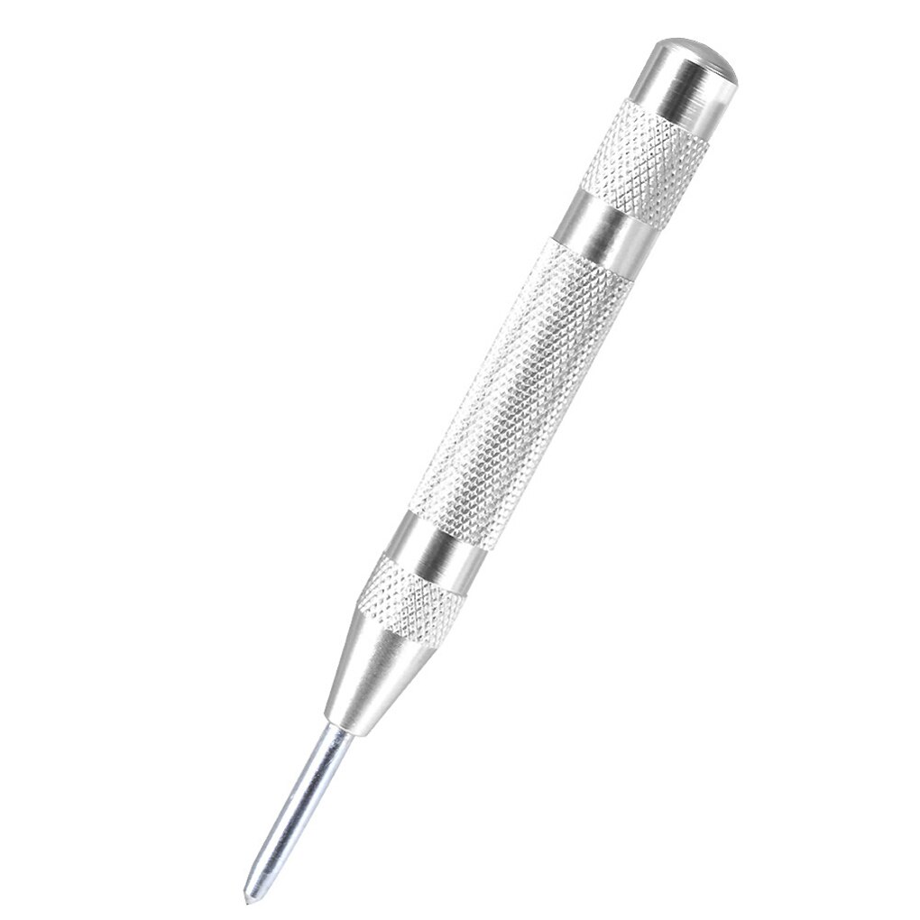 Automatic Center Punch Strike Spring Loaded Marking Starting Holes Tools Center Pin Punch Alloy Steel Metal Wood Drilling Tool: Flat Chisel