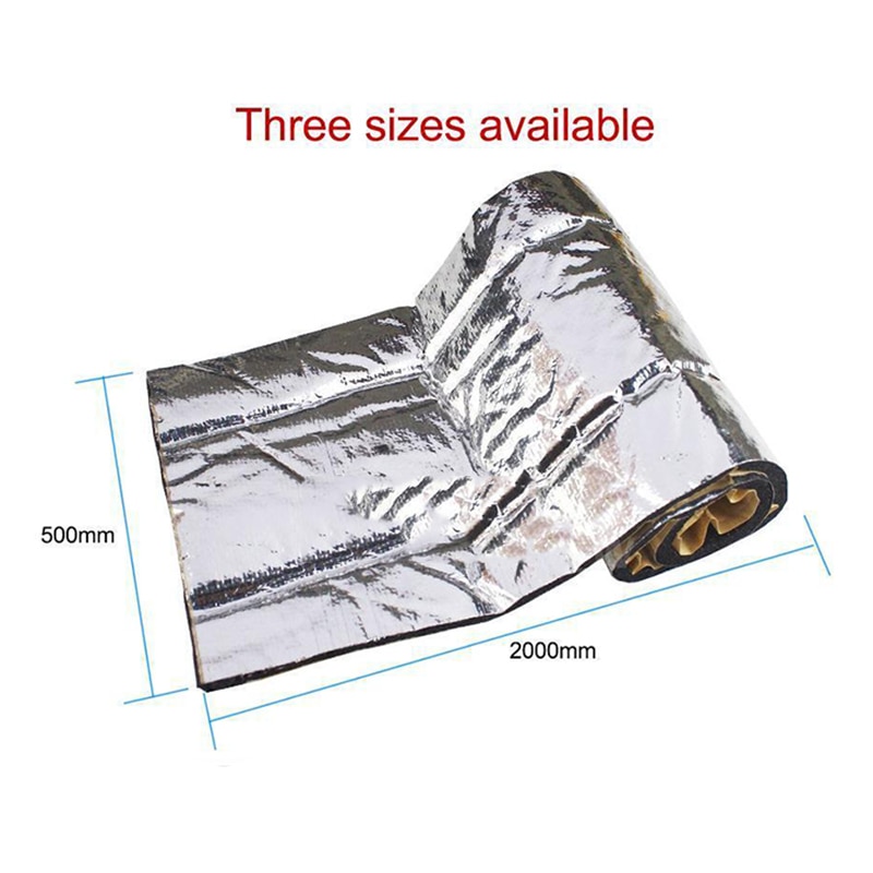 Car Firewall Heat Sound Deadener Insulation Mat Noise Sound Insulation Cotton Acoustic Dampening Foam Proofing Pad 50*200CM