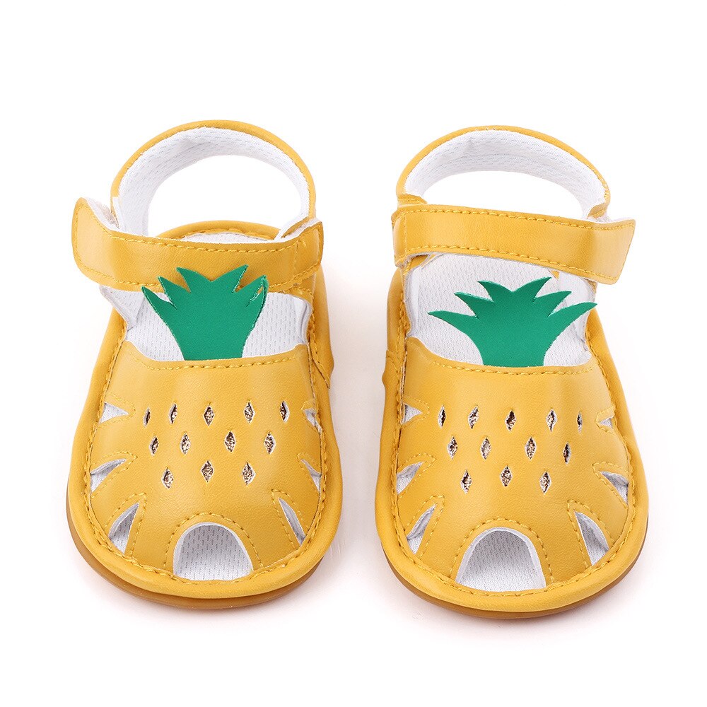 Zomer Baby Sandalen Ananas Ademend Peuter Schoenen Voor Meisjes Jongens Cartoon Leuke Flexibele Rubber Bodem Baby Schoenen