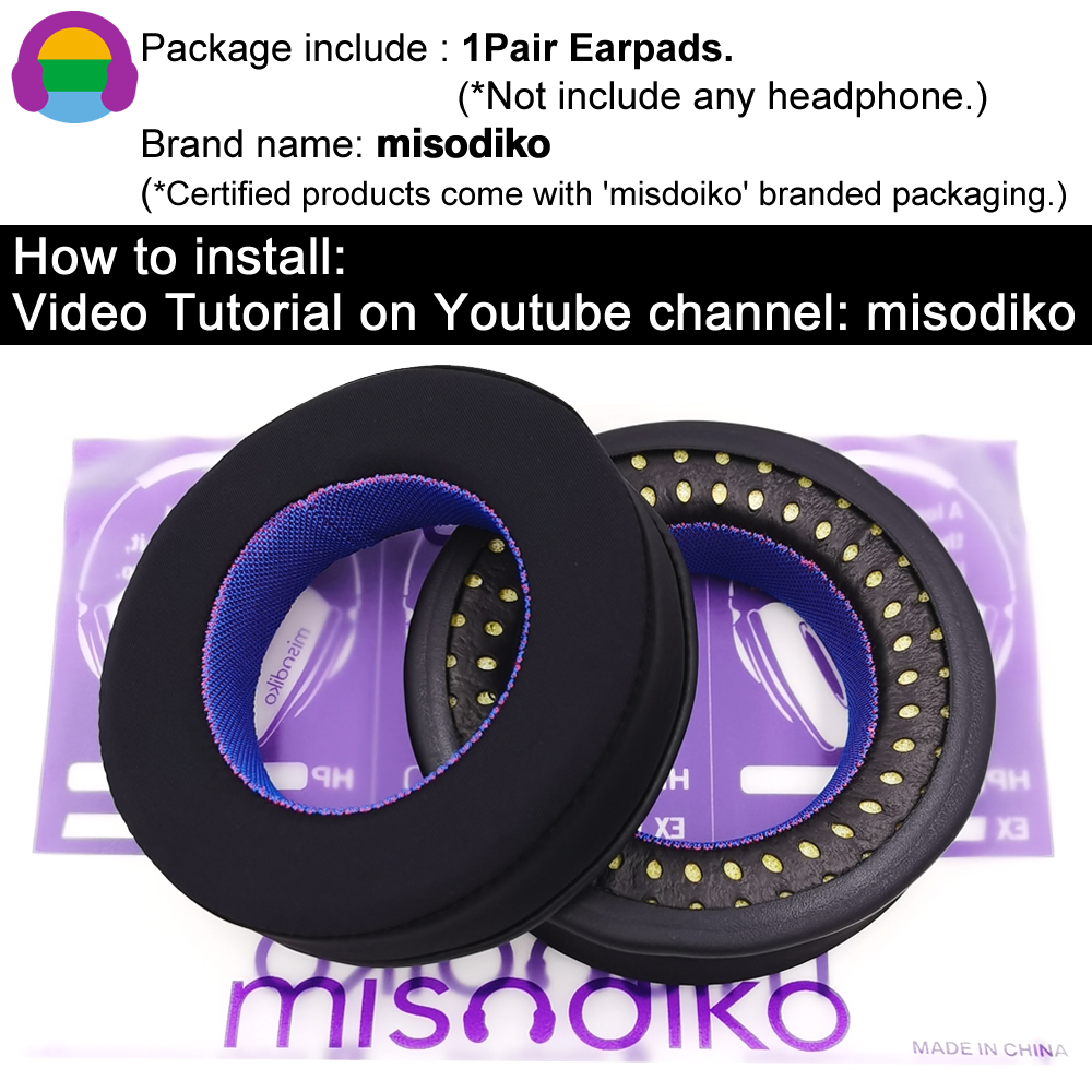 misodiko Verbesserte Ohrpolster-Ersatz für Beyerdynamic DT 770/880/990/1770/1990 Profi, MMX300 Kopfhörer