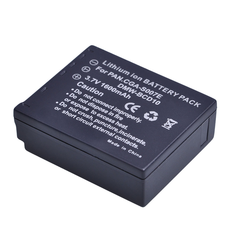 S007E CGA-S007 Li-ion Battery For Panasonic Lumix DMC TZ50 TZ15 TZ1 TZ2 TZ3 TZ4 TZ5 DMC-TZ2EB-S DMW-BDC10