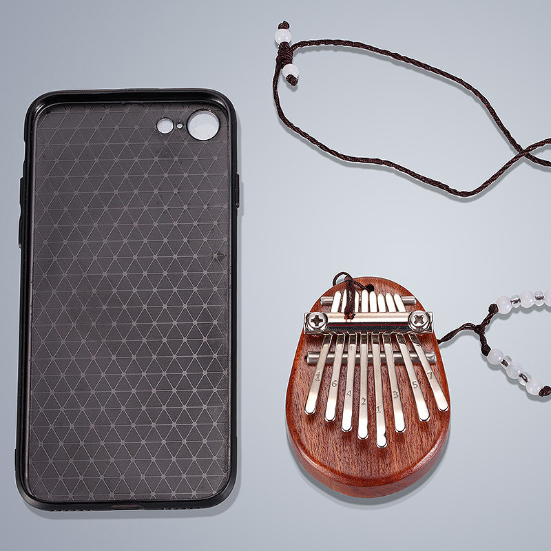 Mini Kalimba de 8 teclas, Piano de pulgar, Marimba, Musical, buen accesorio colgante,