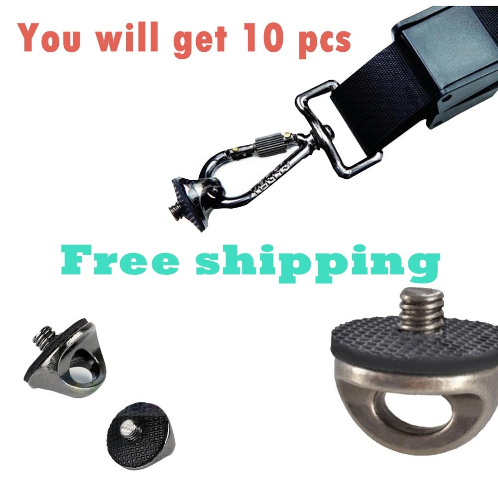 10 pcs Photo Studio Accessories Camera Shoulder Quick Sling Strap 1/4" Screw Connecting Adapter