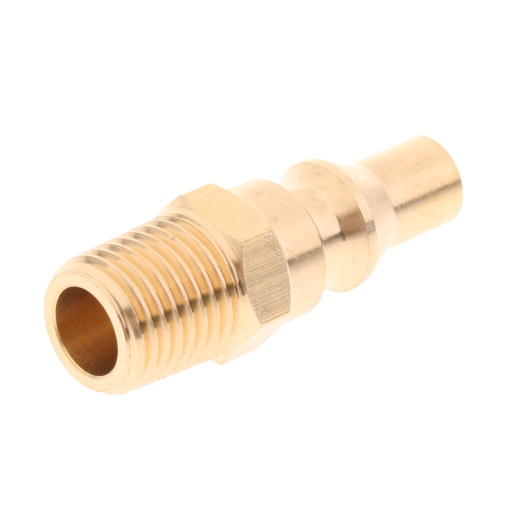 Brass 1/4'' Propane Gas Quick Connector Adapter Hose Quick Disconnect Fitting, Long Lasting