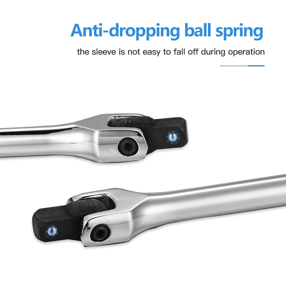 1/2 Inch Square Drive Socket Wrench 18'' 15'' F Rod Long Wrench Force Bar 180° Rotate Activity Head Strong Force Lever Steering