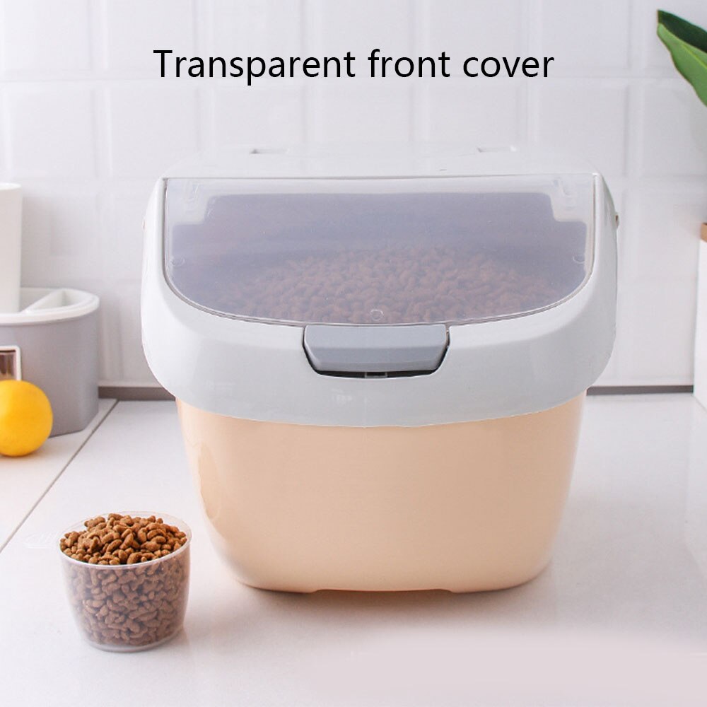 Pet Dog Feeder Storage Food Container Mildew Anti-Oxidation Large Capacity Storage Fresh Box Food Container Dog Bucket