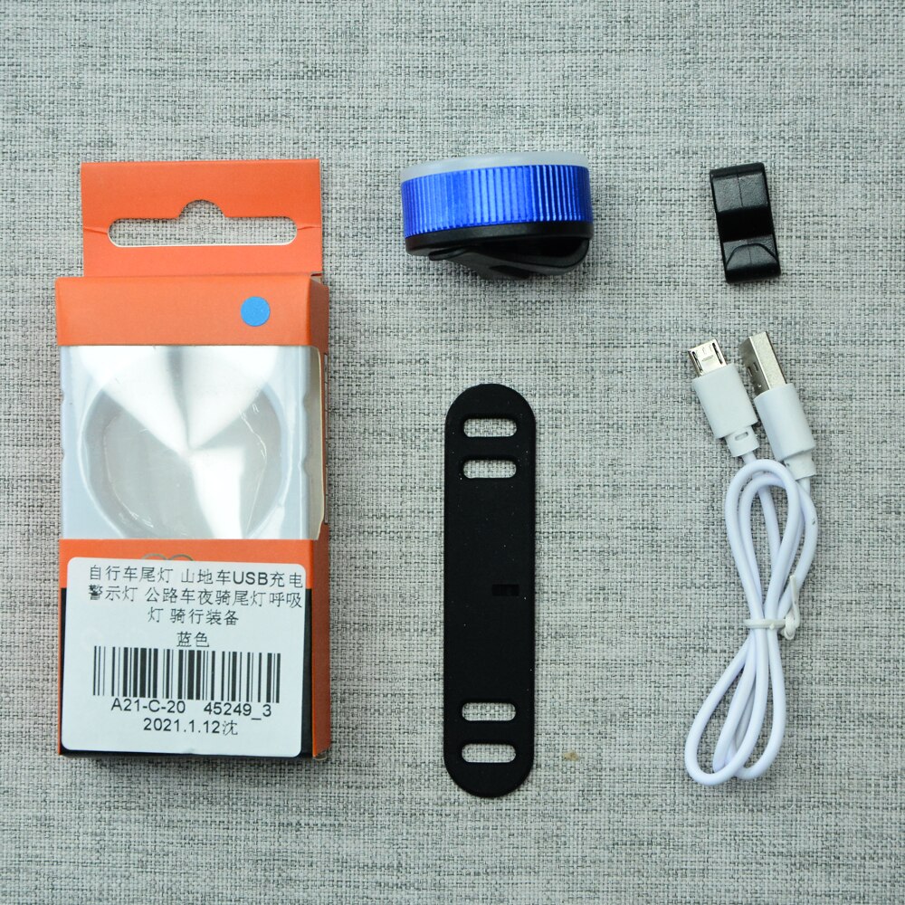 Bicycle Taillight Bike Rear Light Multi Lighting Modes Smart Sensing IPx6 Waterproof LED Charging Cycling Accessories: C