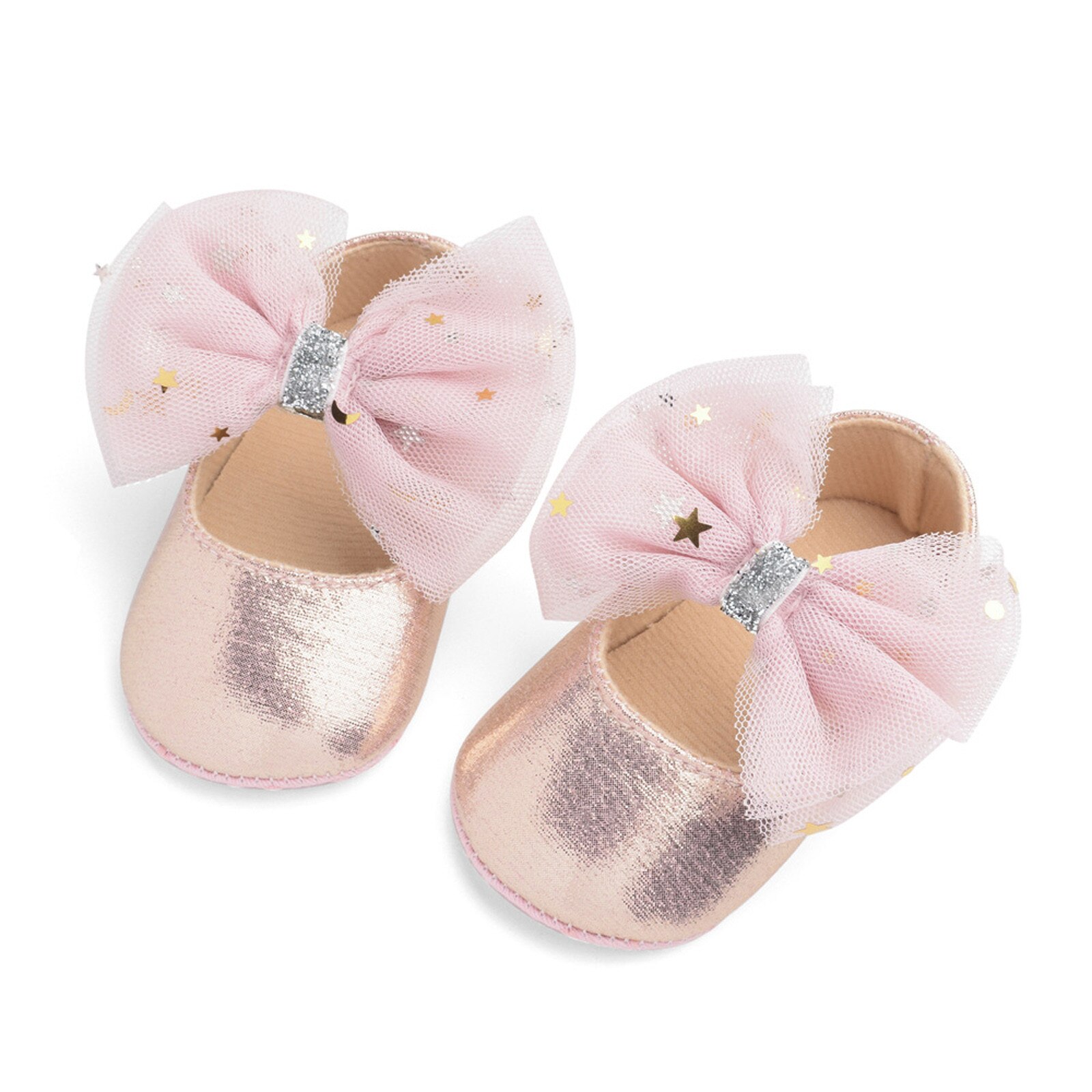 Baby Girls shoes sneakers Mary Janes Flat Bowknot Rubber Sole First Walker Princess Dress Shoes baby shoes