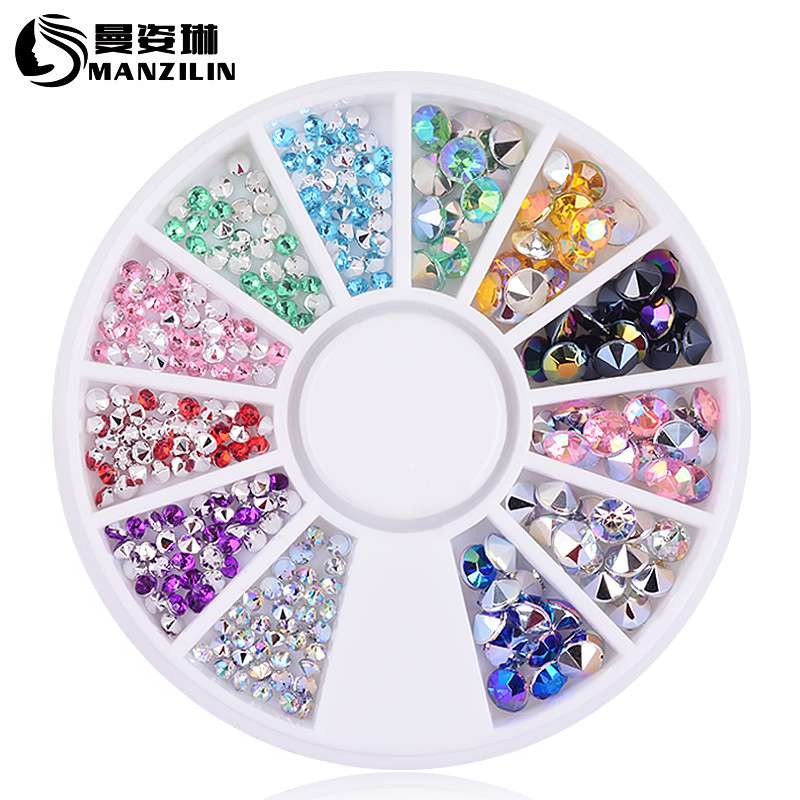 1 Stck gemischt Farbe Chamäleon Diamant Blume Serie Nagel Kunst Wasser Transfer Aufkleber Voll wickelt Hirsch/Lavendel Nagel Tipps DIY