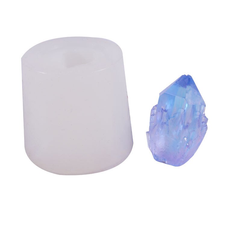 Di cristallo Frammenti Stampo In Silicone Al Quarzo Shard Della Muffa Della Resina Epossidica Rifornimenti di Arte di Cristallo Agata Cluster Cavità Dello Stampo UV Dei Monili Della Resina Della Muffa