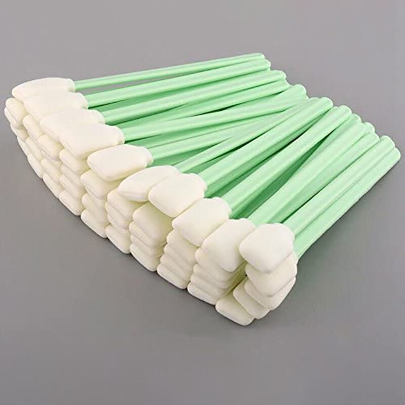 100Pcs Cleaning Swabs for Roland Epson Mimaki Mutoh All Large Format Solvent Printer Printhead Sponge Sticks Swabs Buds