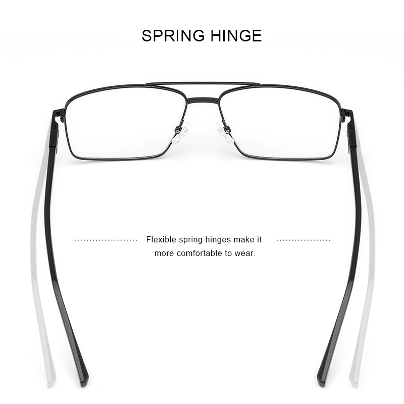 MERRYS Men Classic Titanium Alloy Optical Rectangle Glasses Frames Acetate Legs Eyeglasses Male Glasses S2159