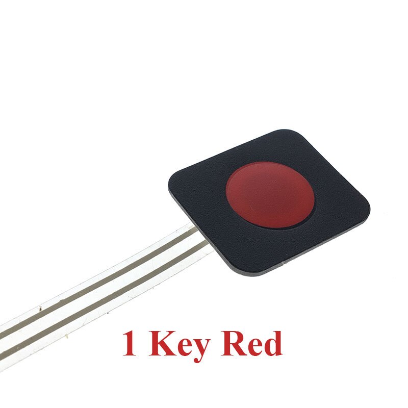 1 2 3 4 12 16 20 przycisk klucza przełącznik membranowy 1x4 3x4 4x4 4x5 klawiszy macierzy macierzy klawiatura panelu sterowania DIY zestaw do Arduino: 1 Key Red