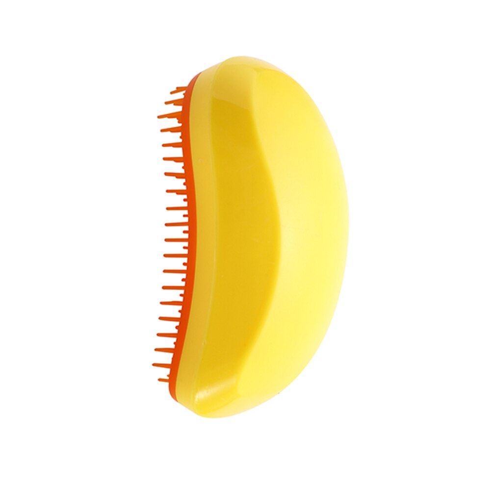 Peigne de coiffure Portable, peigne lisse, Massage du cuir chevelu, outils de coiffure, soins pour réduire la perte de cheveux courte: YELLOW