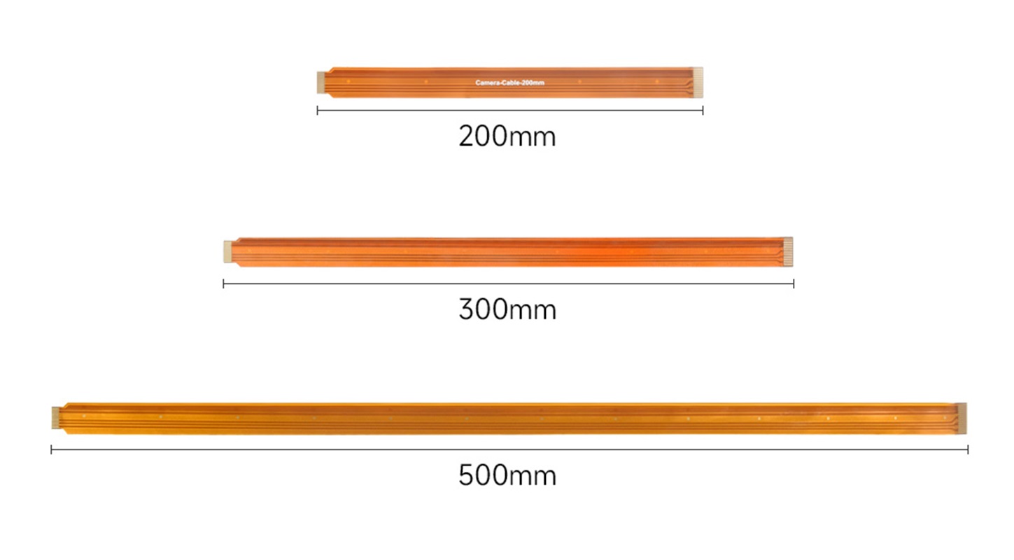 CSI FPC Flexible Cable For Raspberry Pi 5, 22Pin To 15Pin, Options For 200 / 300 / 500mm, Suitable For CSI Camera Modules