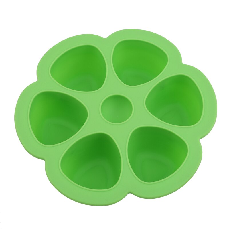 Baby Food Container Silicone Baby Flower Plaid Fruit Breast Milk Storage Box Baby Food Supplement Tray For Food: green