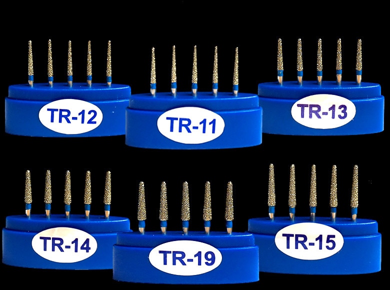 100 stks/set Dental Diamond burs FG TR serie TR-11, TR-12, TR-13, TR-14, TR-15, TR-19