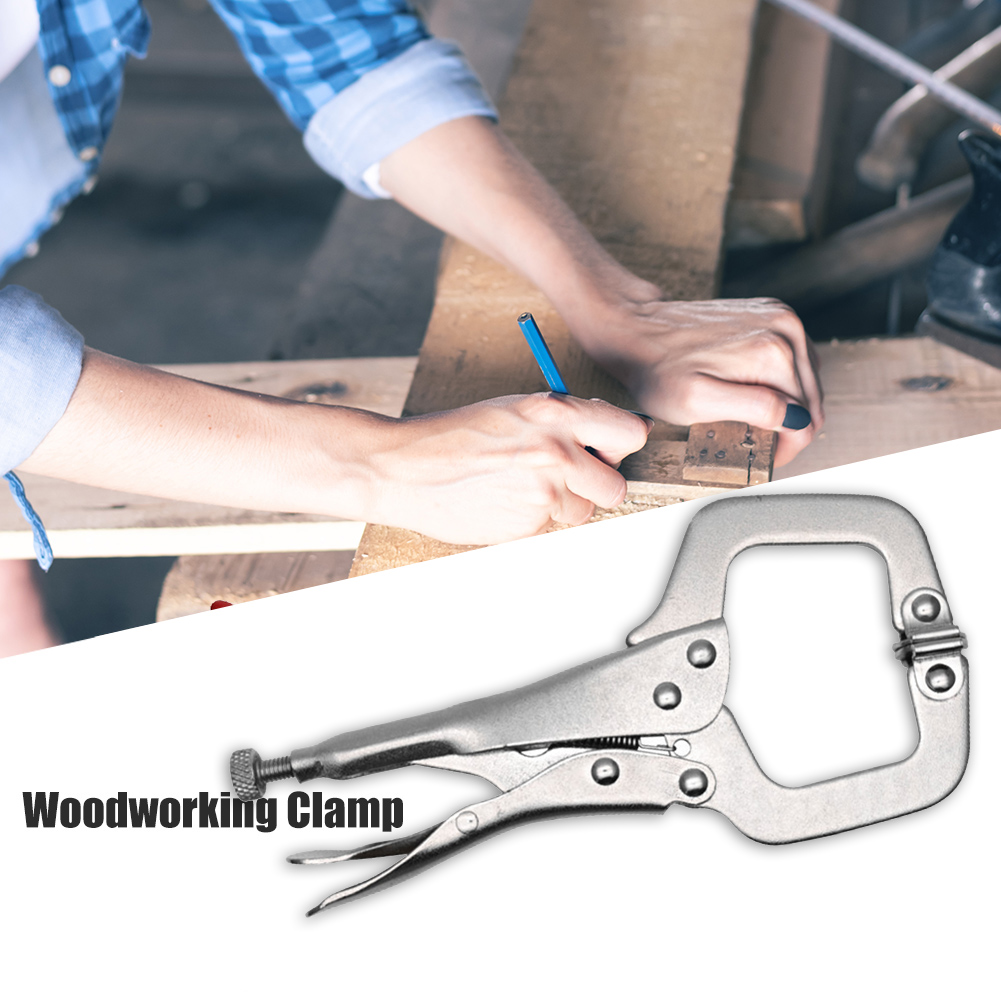 Multi-function Locking Clamp 6.5in Adjustable Vise Grip Welding Clamp C-clamp Sheet Steel Clamp Pliers Woodworking Clamps Clips