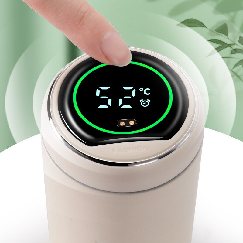 Inteligentny termos ze stali nierdzewnej kubek wody wyświetlacz temperatury duszny podróż akumulator filiżanka kawy butelka na wodę termos