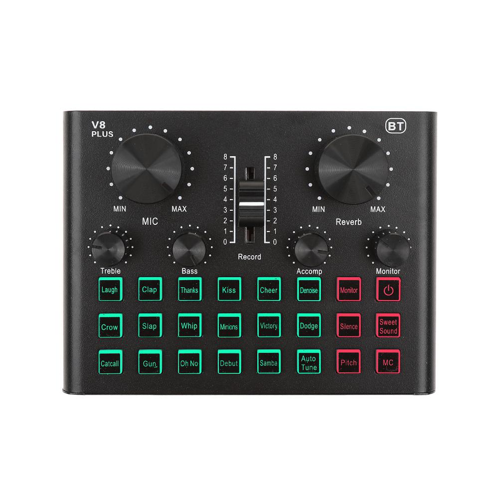 V8 Plus Sound Card Live Universal Internet Outdoor Live Broadcast Equipment ST TL Universal for Computer Pc Mobile Phone: Default Title