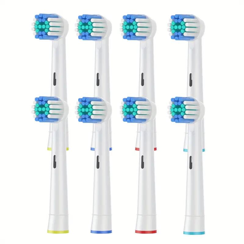 16pcs Oral B Electric Toothbrush Replacement Heads - Superior Clean and Comfortable Brushing Experience: Brown