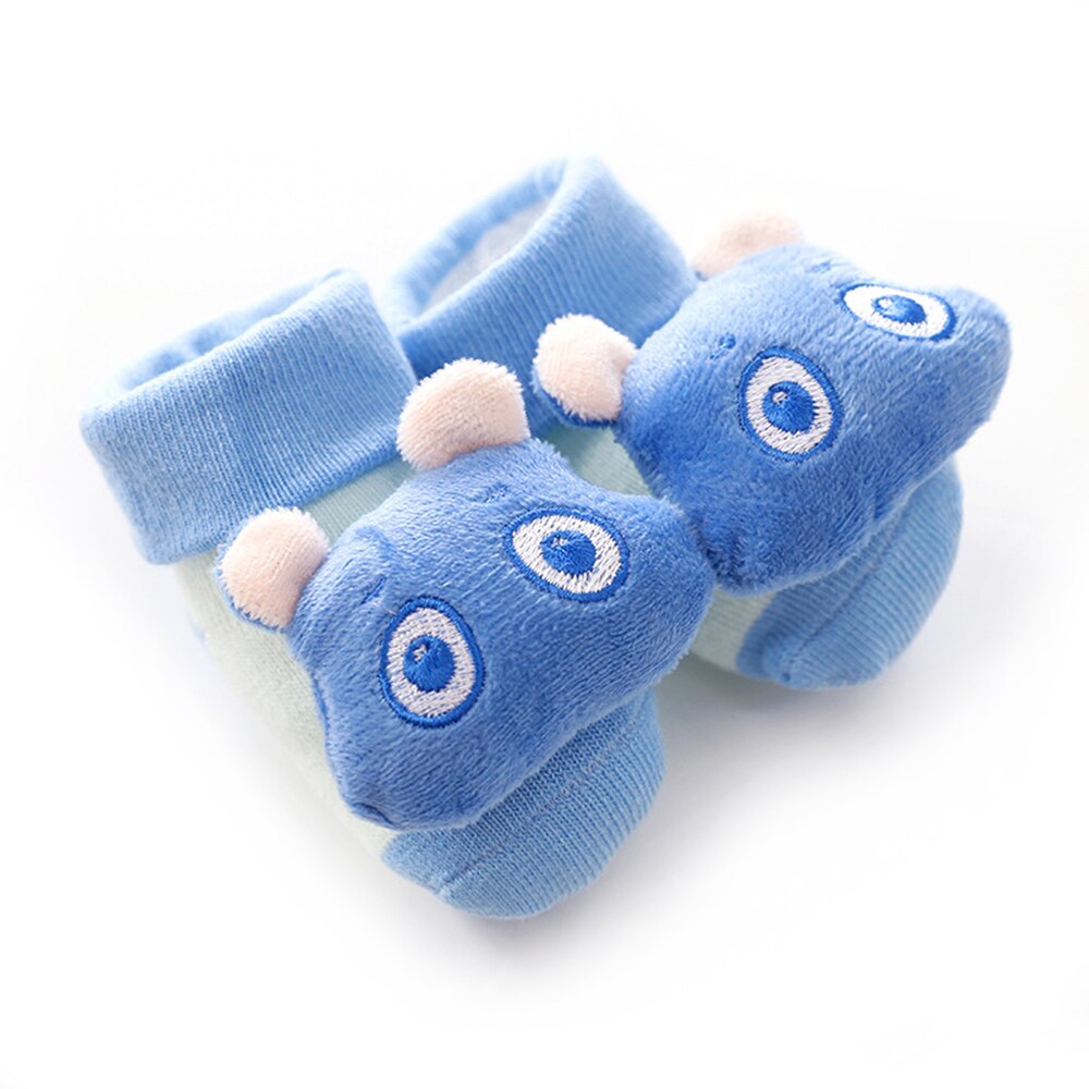 1 Paar Herfst Winter Baby Sokken Vloer Antislip Katoen Cartoon Pop Sokken Met Bells Baby Meisjes Jongens Zachte leuke Laarzen: 04 / 6-12 months