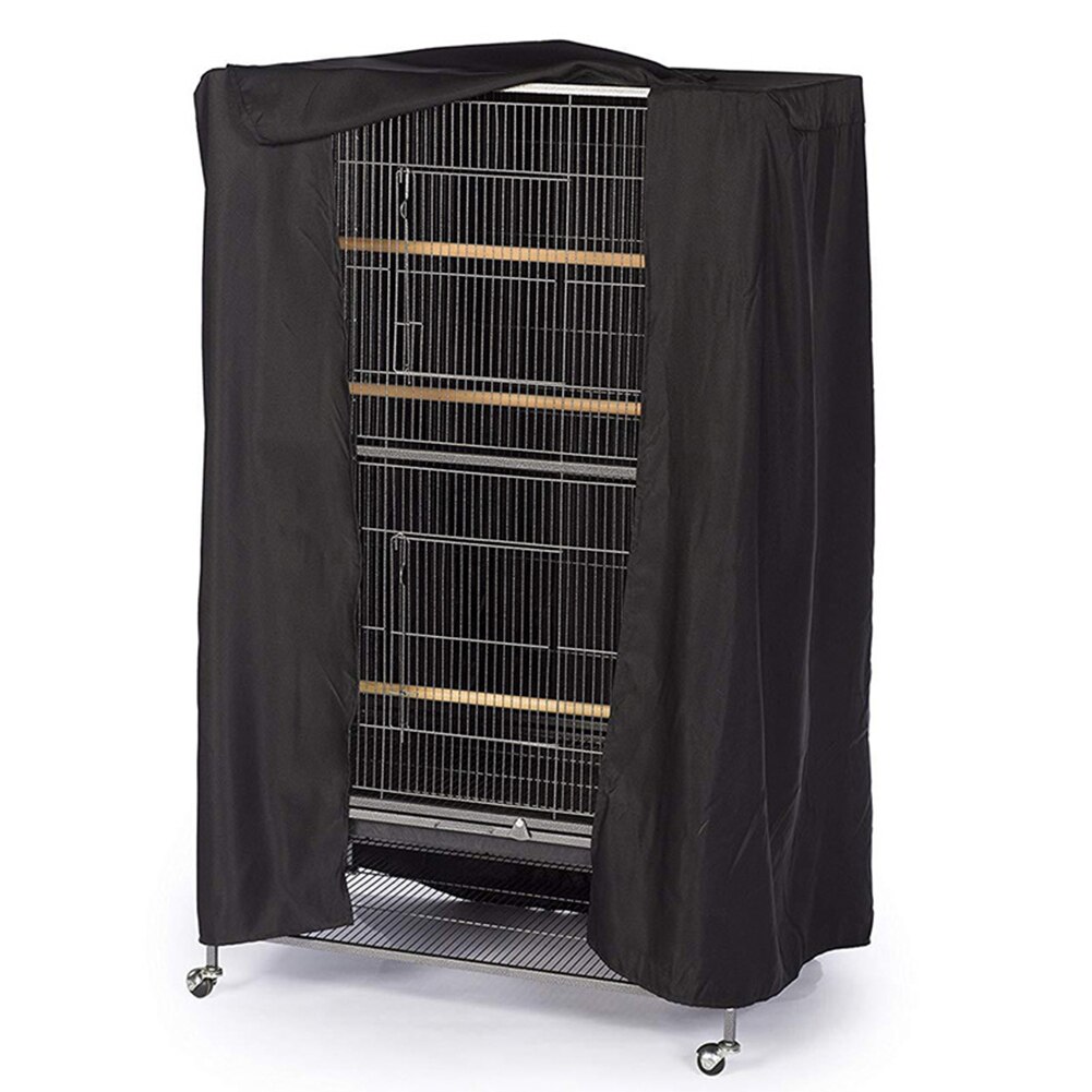 Large Birds Cage Cover Durable Lightweight Solid Parrots Sleep Helper Cover Black C1