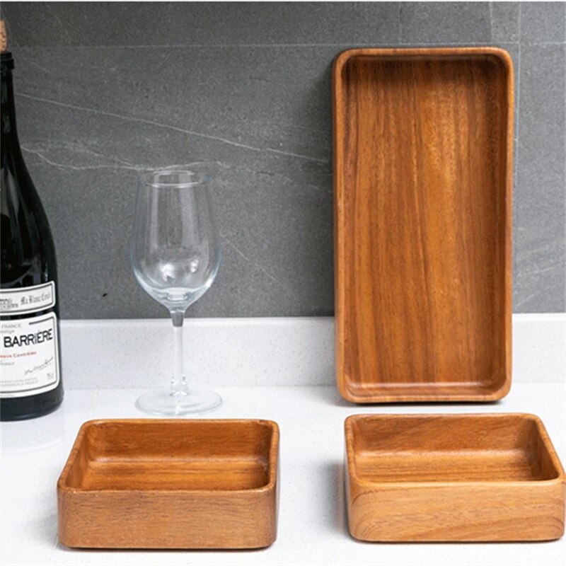 Home Living Room Coffee Tea Table Storage Box Snack Fruit plate Trays Dessert Dried Fruit Food Cake Dishes