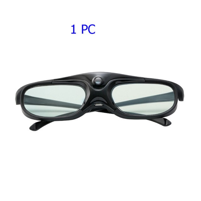Lentes 3D con obturador activo recargable, compatible con 96/120/144HZ para Xgimi Z3/Z4/Z6/H1/H2 Nuts G1/P2 Acer BenQ y DLP LINK proyector: 1 Piece