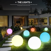 16 Color Floating Pool Lights Changing RGB LED Ball Lights IP67 Waterproof 20cm 15cm 12cm Tub Night Lights Pool Toys