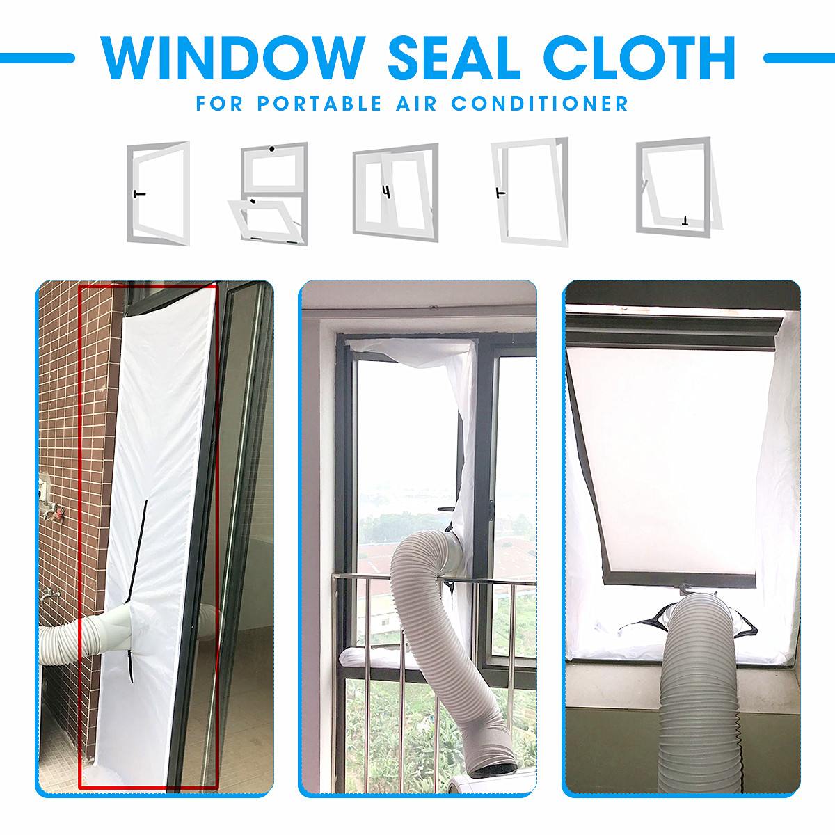 Universal Air Outlet Window Lock Seal Stop Doek Plaat 4 M Airconditioner Venster Afdichting Kit Voor Mobiele Airconditioner