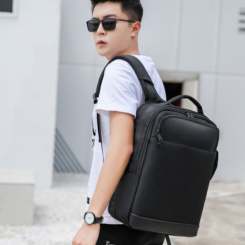 High-end business backpack USB smart travel backpack multifunctional leisure computer bag waterproof student schoolbag male